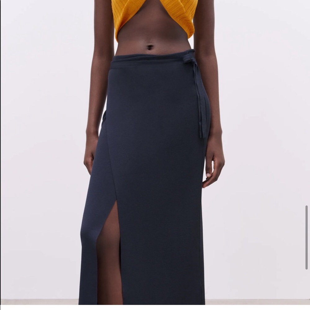 NWT Zara Midi Wrap Skirt